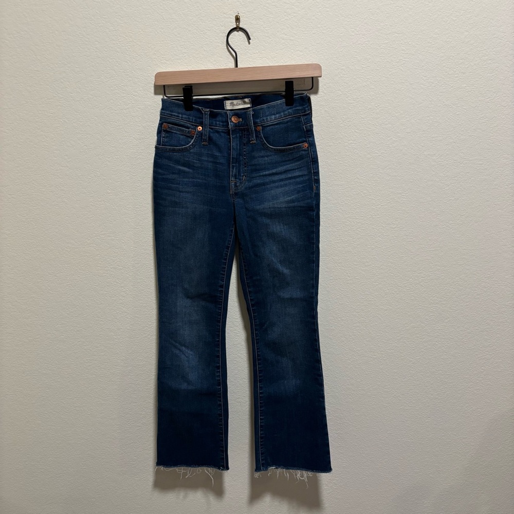Madewell blue denim Cali Demi boot Jeans